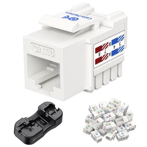 Cable Matters Ul Listed 50 Pack 10gbps Cat6 Keystone Jacks | Desertcart ...