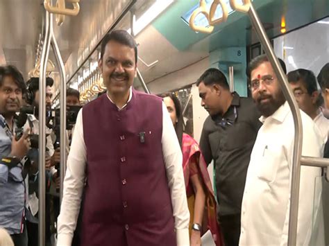 Maharashtra CM inaugurates Phase 2A of Mumbai Metro Line 3 from BKC to ...