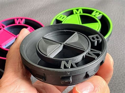 🛞 Wheel center cap for BMW 68mm "3D roundel design"・Free STL File for ・Cults