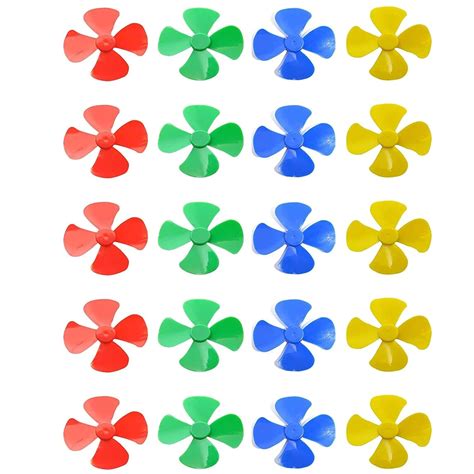 Buy Toy Motor 4 Vanes Mini Fan Plastic Dc Motor Propeller Mini Fan ...