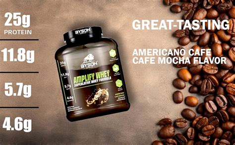 Byson Nutrition Amplify Whey Protein Powder | 25g Protein per Serving ...