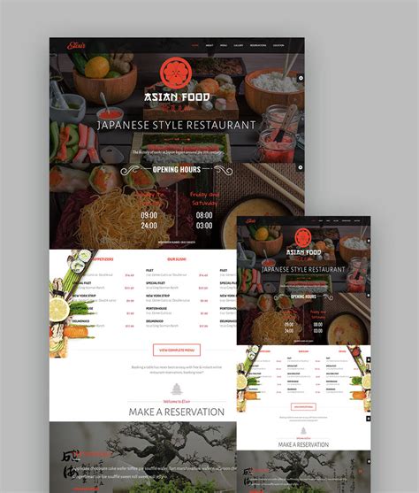 Image result for Restaurant Menu HTML Code