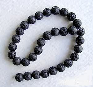 Black Lava Beads for Essential Oils Diffuser and Jewelry Making ...
