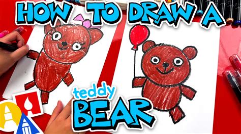How To Draw A Super-Easy Teddy Bear - Art For Kids Hub — Free Drawing ...