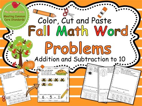 Image result for Fall Word Problem 3rd Grade