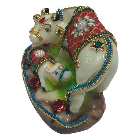 Cow and Calf or Gou Mata Marble Decorative Show piece 3.75 inches – Sri ...