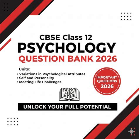 CBSE Class 12 Psychology Question Bank with Important Questions ...