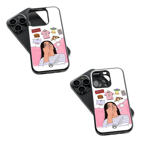 Netflix And Chill Phone Cover | Glass Case – Mymerchandize