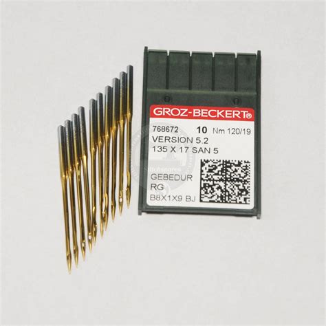 #768672 Version 5.2 / 135x17 San 5 Size: 120/19 Nm GEBEDUR (Golden) Gr ...