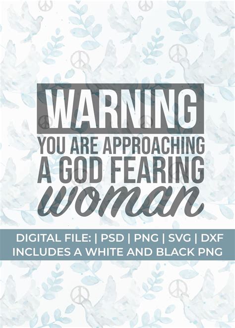 God Fearing Woman Svg Png, Christian Svg Png, Christian Woman Svg Png ...