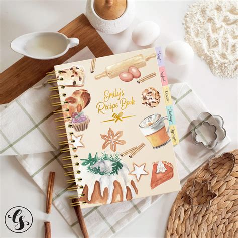 Recipe Book Personalized Cookbook Christmas Gift Family Recipe Book ...