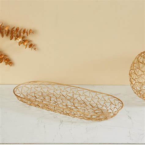 Buy Fiesta Metal Wired Decorative Platter from Home Centre at just INR ...