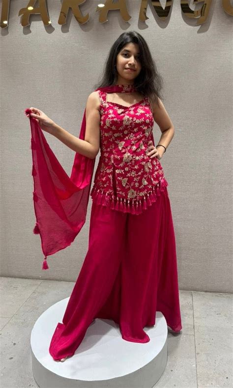 Rani PINK red Palazzo Set
