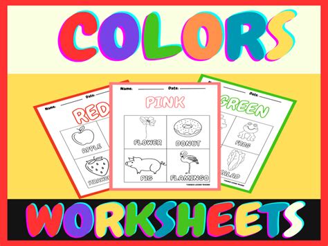 Image result for Learning Multiple Colors Worksheets