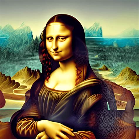 Da Vinci's Mona Lisa Painting Photograph Hyper Realistic Intricate ...