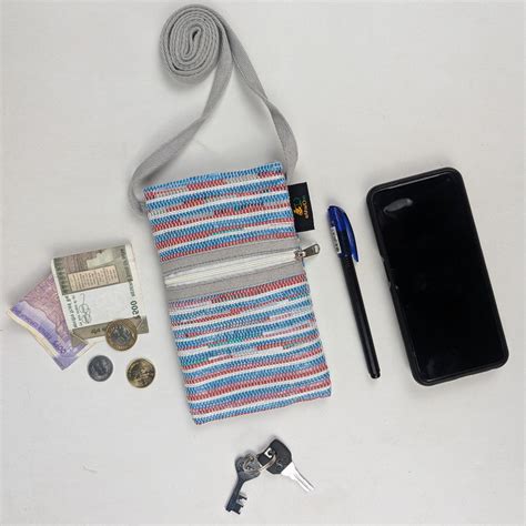 Upcycled Handwoven Mobile Sling (MSL0326-007) PS_W – reCharkha - The ...