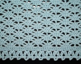 Buy Blue Lace Baby Blanket Crochet Pattern, Summer Newborn Afghan ...