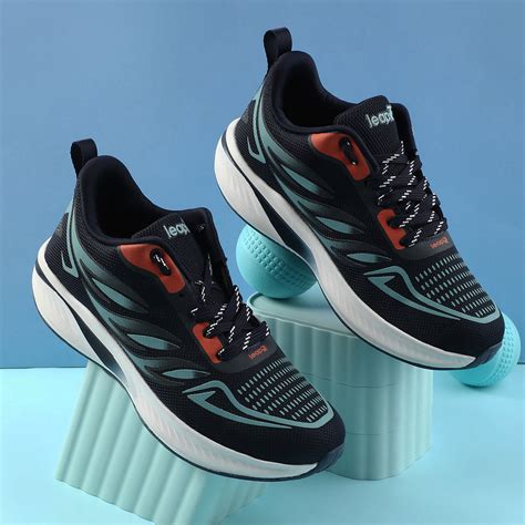 Buy Leap7x Navy Blue Sports Lacing Running Shoes For Men CASIO By Liberty