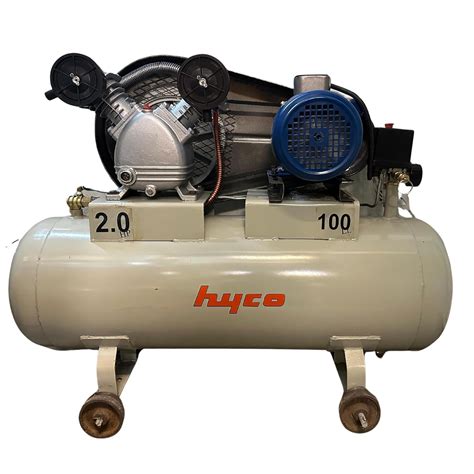HYCO 2 HP Belt Driven Lubricated Air Compressor with Single Phase ...