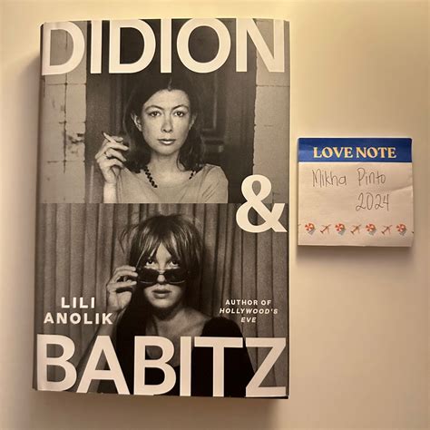 Didion and Babitz by Lili Anolik (Hardcover), Hobbies & Toys, Books ...