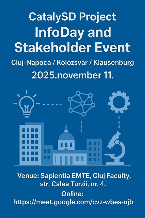 CatalySD Project - InfoDay and Stakeholder Event, Calea Turzii, 4 ...