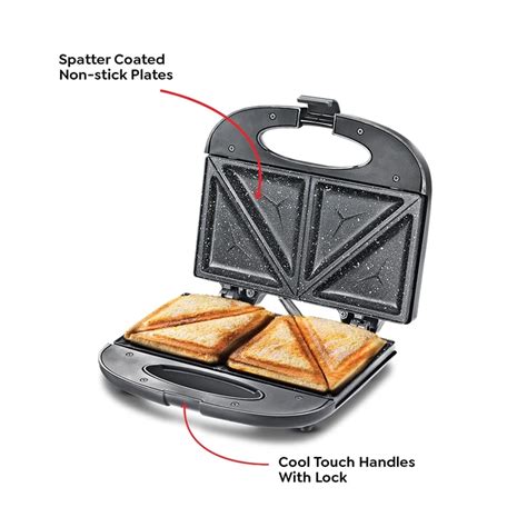 Prestige PSFSP Non-stick Sandwich Toasters, Black