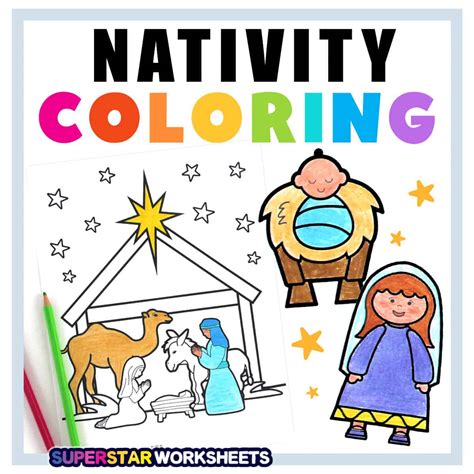 Printable Nativity Coloring Pages [2025]