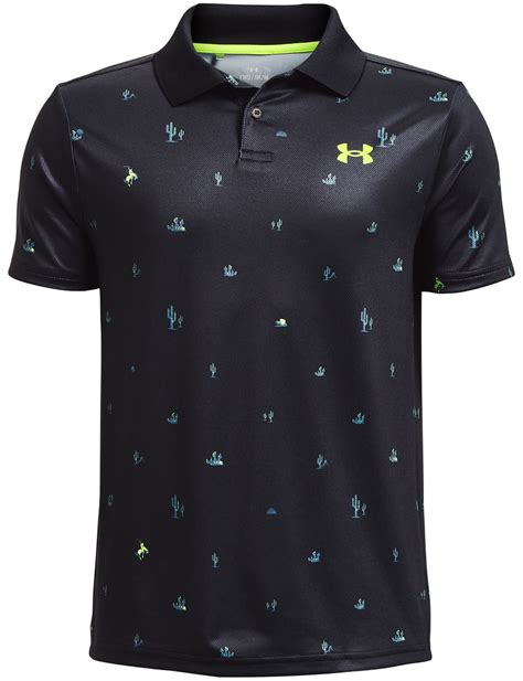 Under armour junior golf shirts online