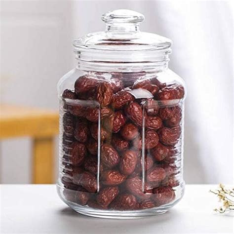 criterion Set of 2 Wide Mouth Canning Glass Jar with Airtight Lid ...