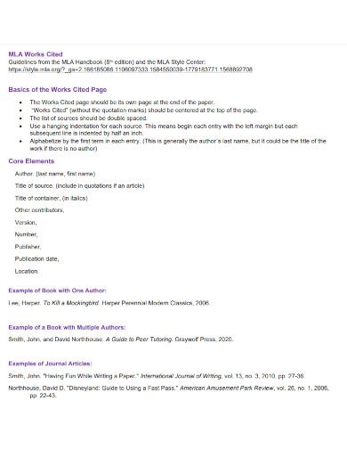 Image result for MLA Format Works Cited Book Example