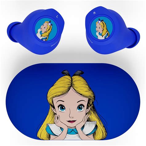 Amazon.com: Disney Alice in Wonderland Bluetooth Earbuds w/Charging Case- Wireless Headphones w ...