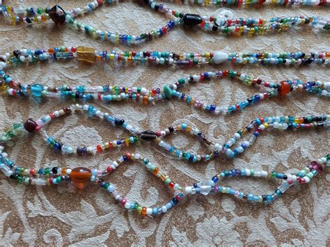 Etg43-glass Mardi Gras Beads From a New Orleans Paradelot of Three ...