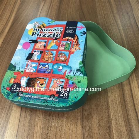 China 4 Puzzles in a Box Recycled Chipboard Puzzles Shaped Paper Box ...