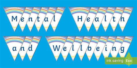 Mental Health and Wellbeing KS2 Bunting (teacher made)
