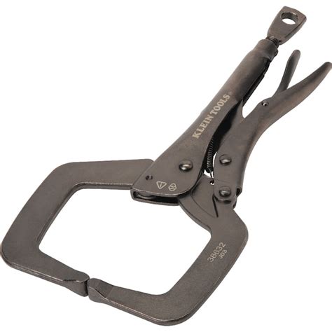 Klein Tools C-Clamp Locking Pliers with Standard Jaws 11-in Locking ...