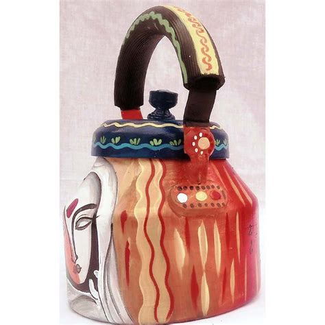 iHandikart Handpainted Designer Aluminium Kettle For Tea/Coffee,Home ...