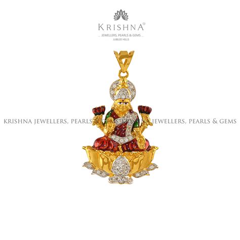 Mata Laxmi Pendant in Gold - Krishna Jewellers – Krishna Jewellers ...