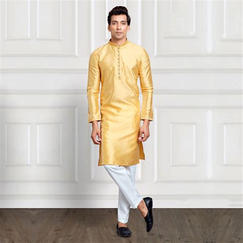 Classic Yellow and White Kurta Pant Set – Suvidha Fashion
