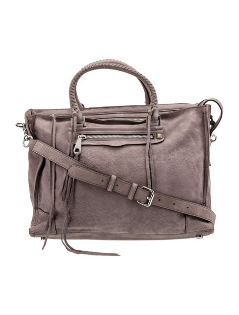 Rebecca Minkoff Suede Handbag - Neutrals Handle Bags, Handbags ...