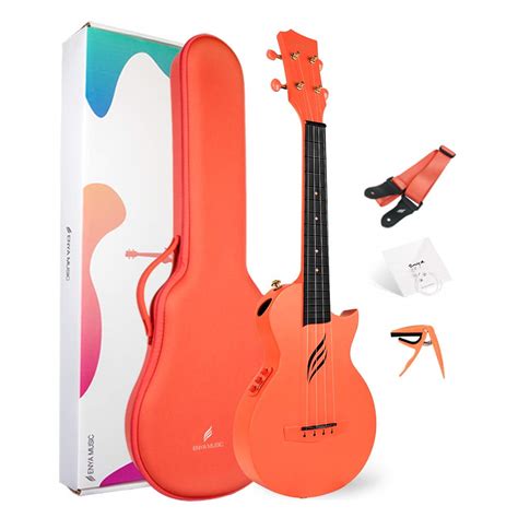 Enya Nova U AcousticPlus Enya Concert Ukulele Beginner Set, Electric ...