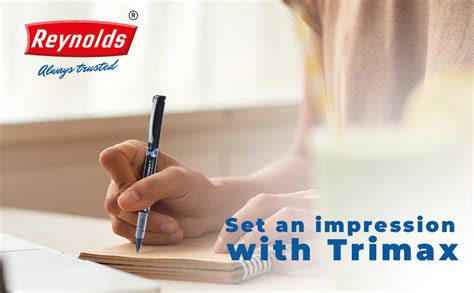 Reynolds TRIMAX 2 CT POUCH - BLACKI Lightweight Roller Pen With ...