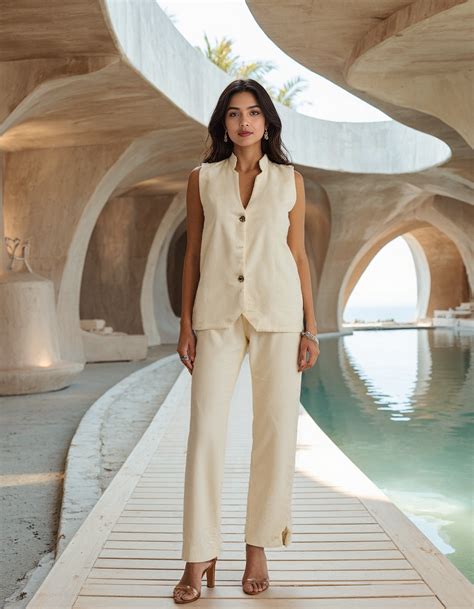 Buy Lilly Waistcoat and Pant Set for Women Online at Naava