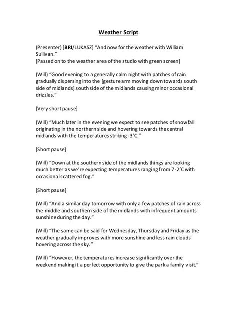 Weather Script 的图像结果