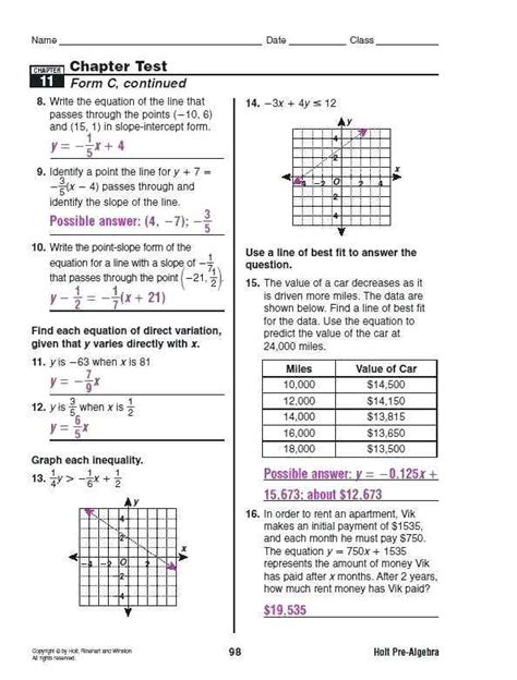 Image result for Algebra 2 Chapter 1 Test Study Guide