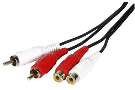 Câble et Connectique Temium 2RCA M/F 2,5M | Darty