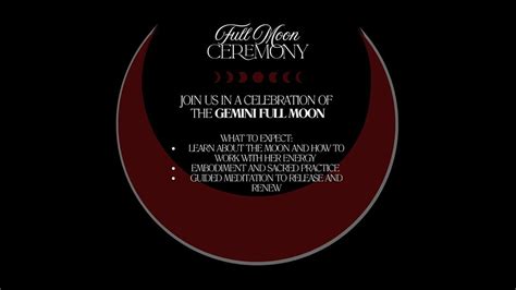 Gemini Full Moon Ceremony, Cubby Pilates, Mandurah, 5 December 2025 ...