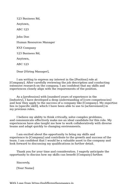 2 Examples of Best Motivational Letter For Job Application Example