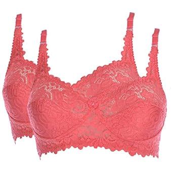 Buy Bralux Womens Bra Fancy Lace Bridal Non-Wired Non-Padded Bra ...