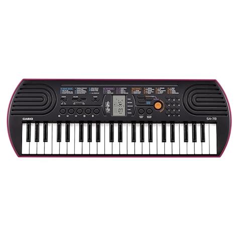 Casio SA-78 44 Mini Keys Mini Keyboard with Piano Tones, Black : Amazon ...