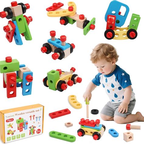Buy RITHVI STORE Wooden Tool Kit Set (39 Pcs) | Portable Pretend Play ...